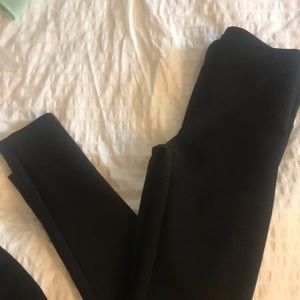 Black suede legging